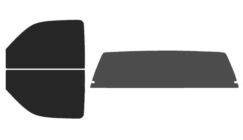 The Tint Effect Precut Window Tint Kit Compatible with Chevrolet Silverado 2500 Regular 2-Door Cab Truck (2000-2007)(Full Truck 15% Front / 30% Rear and Solid Rear) Automotive Film