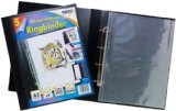 2 X Tiger A3 deluxe portrait 4-D ring binder folder file art black presentation portfolio + 5 sleeves
