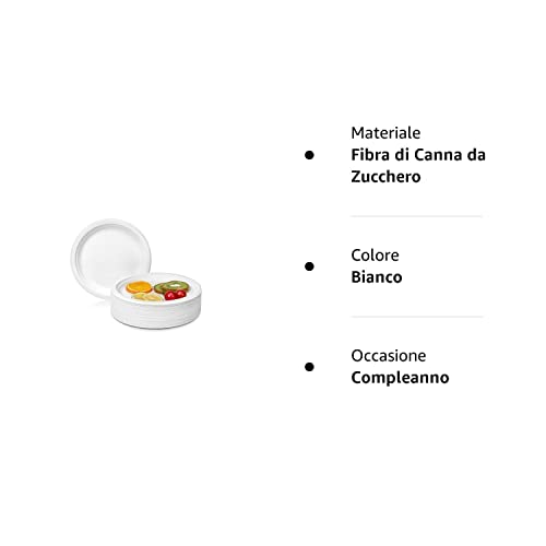 Piatti di carta super rigidi, piatti di bagassa