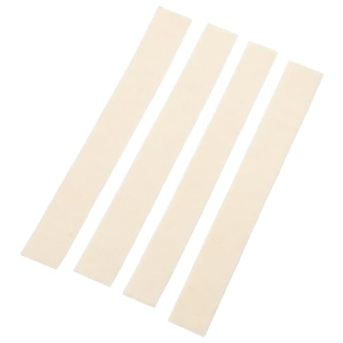 BESPORTBLE 4pcs Clarinet Felt Strip Replacement for Improved Sound Flute Practice Mute Durable Felt Material Easy Installation Removable Instruments From Collisions