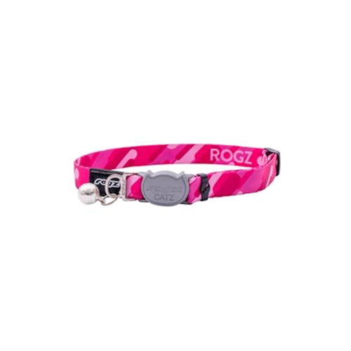 ROGZ Fusion Katzenhalsband mit Sicherheitsschnalle (Geo Pink)