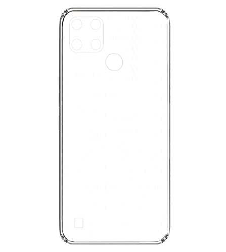 Image of Soft Flexible Silicone Back Cover Compatible with Realme C25Y, Transparent Case