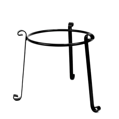 BESCH Portamacetas de Estilo Romano Grande Moderno para Soporte de Macetas para Habitaciones, salón, balcón o jardín (25cm/10, Metal)