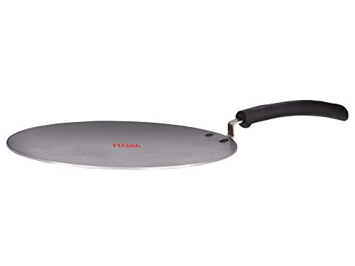 Tosaa Aluminium Non-Stick Concave Tawa, Black, 25cm