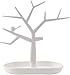 TSTSM Schmuck Display Halskette Ohrringe Lagerregal Kunststoff Baum Design Turm Armband Regal Wohnkultur Lagerregal-Tree-White