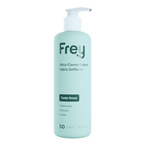 FREY Natural Liquid Fabric Softener and Conditioner | HE Laundry Softener for All Machines...