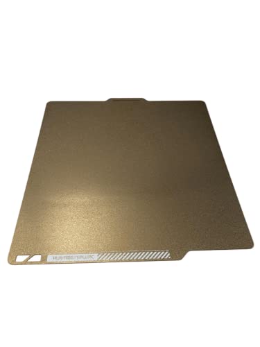 3DPLady Double-Sided PEI Plates Compatible with BambuLab P1P and BambuLab Carbon X1 257 x 257 mm (Gold)