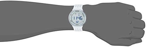 Armitron Sport Unisex 40/8423SWT Digital Chronograph White and Grey Perforated Silicone Strap Watch - Thumbnail 2