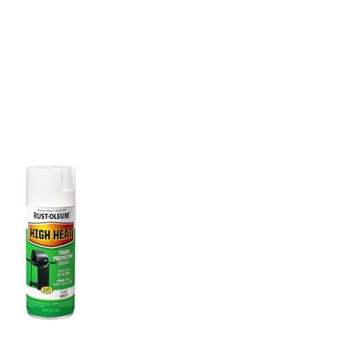 Rust-Oleum 7751830 High Heat Enamel Spray Paint, White, 12-Ounce