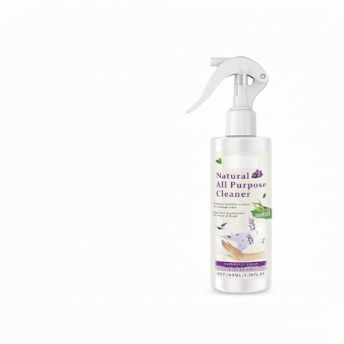 Lavender Enzyme Natural All Purpose Cleaner Spray Holy Basil & Peppermint 100ml 99% Plant Based Non-Toxic Multi-Surface Eco Cleaner