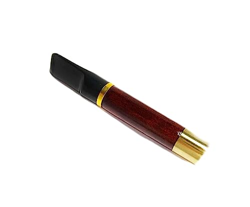 Short Cigarette Holder Wood Hand Carved 2.7''/ 70 mm Fits Regular Cigarettes and Faashion Pipes Box
