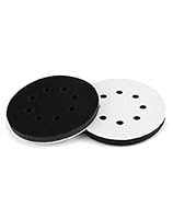 QWORK 2 Stück 125 mm Schwamm Interface Pad Kissen Pad Klett für Schleifteller (8 Löcher)