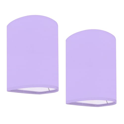 DERUINVAIO Wall Sconces Set of Two Battery Operated Soft Lavender