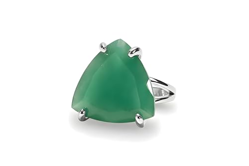 Bague aventurine argent 925 pour sublimer vos mains avec une pierre naturelle facettée