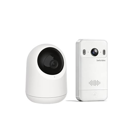 SwitchBot Überwachungskamera Innen, WLAN Kamera mit 360°/115° Sichtfeldabdeckung, Personenerkennung, Bewegungsverfolgung, 2-Wege-Audio, IR-Nachtsicht, kompatibel mit Alexa, nur 2,4Ghz (1080P)