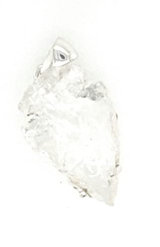 Natural Lemurian Crystal Quartz 925 Solid Sterling Silver Pendant 45mm