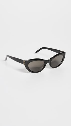 Saint Laurent Women's Monogram Hinge Narrow Cat Eye Sunglasses3