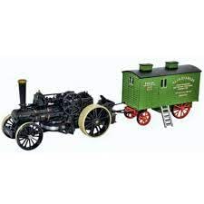Oxford Diecast - Flower BB1 Ploughing Engine with Living Wagon - No. 15222 Bristol Rover/Alan - 1:76 Scale (NFBB002)