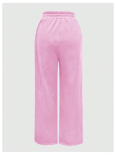 Verdusa Women's Wide Leg Baggy Sweatpants Casual Athletic Pants with Pockets Winter Clothes College Outfits2