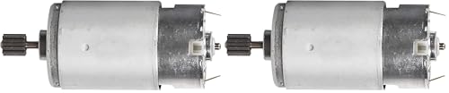 12 Volt Motor for Peg Perego Kids Ride on Car,12V Replacement Gearbox Motor for Peg-Perego for Polaris RZR 900 for John Deeree Gator XUV for Gaucho Rock'in (Pack of 2)