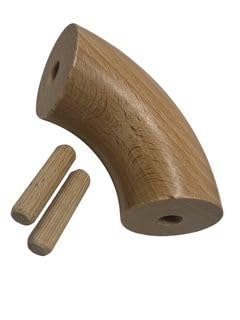 Handlaufbogen Holz Buche 90° für Handläufe mit Durchmesser 40mm Handlaufbogen Holz Buche 90° für Handläufe mit Durchmesser 40mm