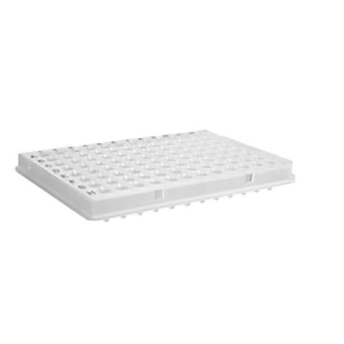 Corning Axygen PCR-96-LP-AB-C-PBC Clear Polypropylene 96 Well PCR Microplate with Bar Code, Compatible with ABI, Low Profile, Half Skirt, Nonsterile, 50 µL Volume (Pack of 100)