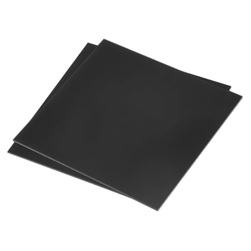 Image of DMiotech 2 Pack 12 x 12 x 0.1 Inch Plastic UHMW Sheets, Ultra High Molecular Weight Polyethylene, Opaque Black Polyethylene Board for Automotive, Chemical, Manufacturing, DIY Home Kitchen