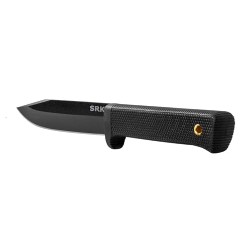 Image of COLD STEEL SRK 6 inch SK-5 Clip Point Razor-Sharp Blade 4.75 inch Durable Kray-Ex Handle Tactical Fixed Blade Knife w /Secure-Ex Sheath