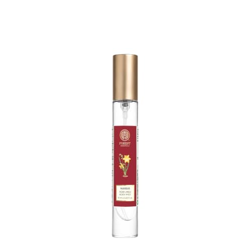 Image of Forest Essentials Luxury Unisex Liquid Perfume Gift Box|4 Long Lasting Floral Scents X 10Ml Each|Nargis, Rose, Oudh & Jasmine Saffron