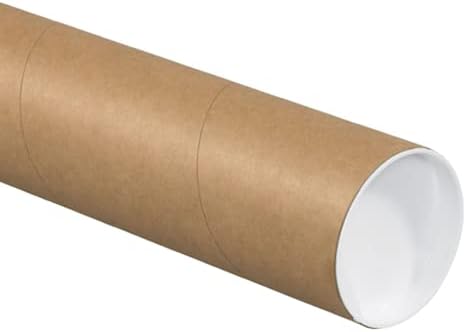 Aviditi Shipping Tubes 3" W x 26" L, 24-Pack | Cardboard Mailing Tube for Packing, Shipping and Mailing 326