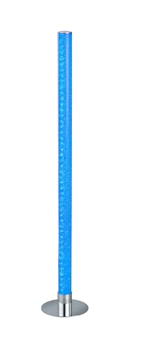 FRANKYSTAR Leia Piantana Led Tubo Metacrilato Effetto Cristallo E Metallo Cromato Con Telecomando Funzione Rgb H.105Cm