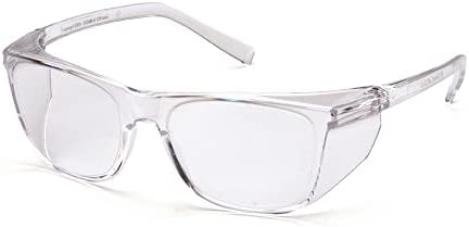 Pyramex Legacy - Gafas de seguridad con lente antiniebla transparente H2MAX y patillas