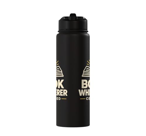 Livre Book Whisperer Certified Audiobook Reader T-Shirt Stainless Steel Insulated Water Bottle – vue 2
