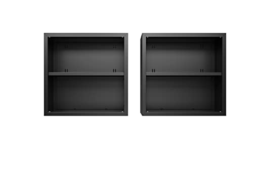 Image of Manhattan Comfort Fortress Storage Units, Charcoal Gray