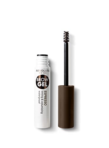 Absolute New York Waterproof Eyebrow Gel for Tinting and Volumizing Eyebrows (MEBG02 Espresso)