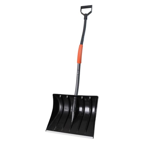 Large Capacity Snow Shovel - 48.5-Inch Durable Snow Removal Shovel with 16-Inch Wide Shovel - Comfortable Handle for Faster and Efficient Snow Clearing