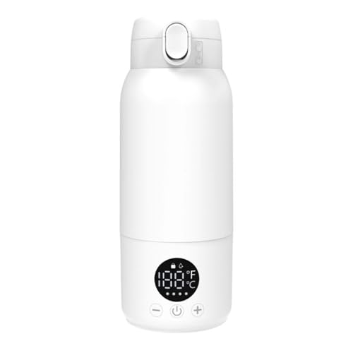 DancJulie ベビートラベルサーモスタットカップ ポータブル加熱・沸騰水電気カップ コーヒー、紅茶、ミルクに最適 いつでもどこでも使える 乳児用調合乳や調合乳に対応 便利でコンパクトなトラベルケトル 小型家庭用ミルクウォーマー (A)