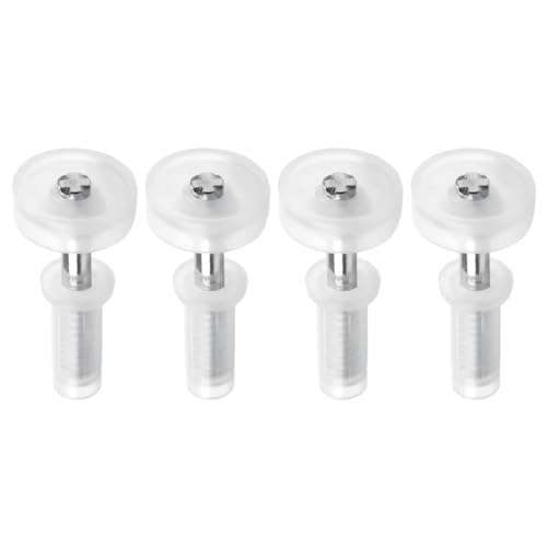 Durable 12 piezas Bisagra Pivotante con Guía Superior Rueda para Puerta de Gabinete Doble Plegable Metal (Tamaño A)