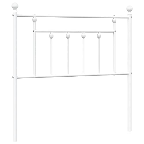 VidaXL Cabecero de Metal Blanco 90 cm