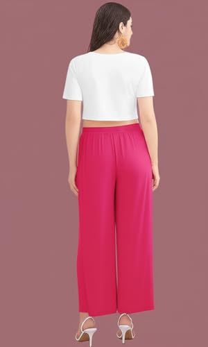 Image of Set of 2 Soft Reyon Cotton Regular Palazzo for Womens and Girls Combo Pack