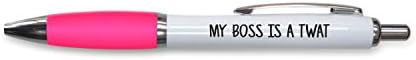 Rude Pens For Adults | Funny Boss Gifts Leaving Presents For Colleagues | Silly Ballpoint Pen Novelty Funky Stationery Quirky Gift Office Desk Accessories (Black_PAP56)