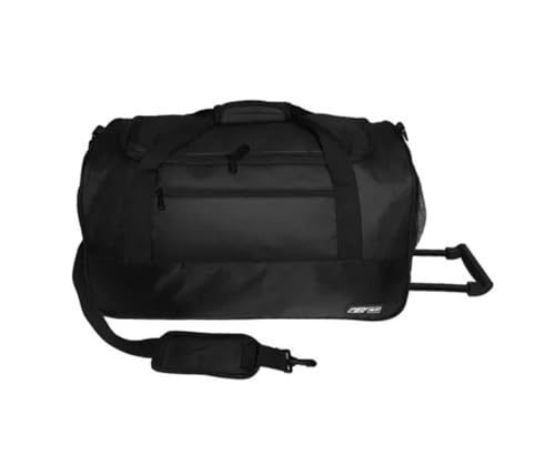 Sacola De Viagem Com Rodinhas De Bordo Sa0925 Em Poliéster (Preto)