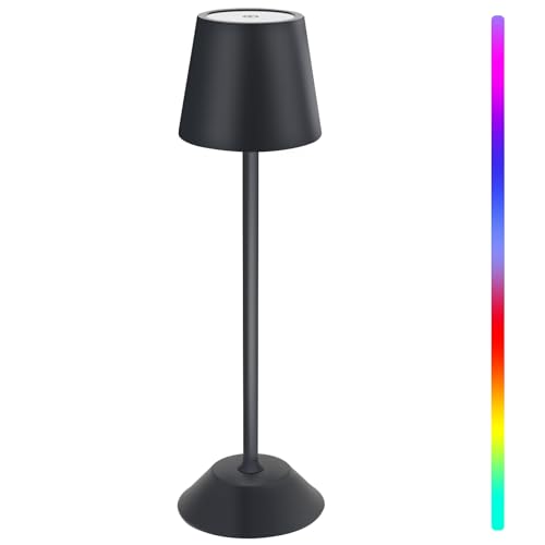 LED Akku Tischleuchte 3,6W 170lm RGBW IP54 für innen & außen dimmbar LED Akku Tischleuchte 3,6W 170lm RGBW IP54 für innen & außen dimmbar