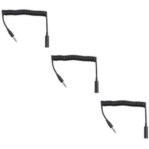 Cable alargador de audio 3.5 mm Uonlytech macho a hembra flexible de 1 m en pack de 3 unidades