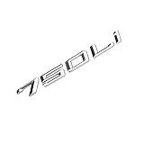 750Li Emblem Silver Genuine Size Replacement for BMW Trunk Lid Car Rear Badge Emblem Decal Number...