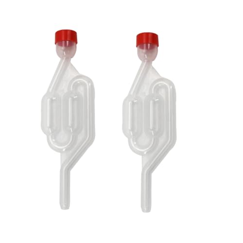 FUNOMOCYA Air Lock Wine Vent with Water Seal Plastic One-way Exhaust Valve for Red Wine Beer Cider