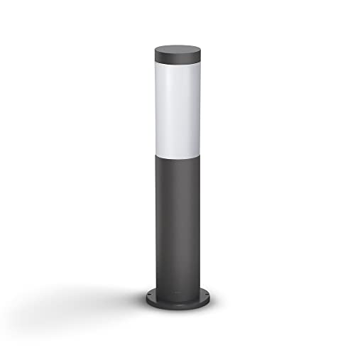 Philips LED Utrecht Outdoor Pedestal Light 20W [Anthracite] Water Resistant IP44, for Garden, Patio...