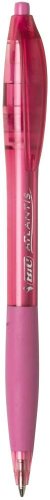 Image of BIC Atlantis Original Retractable Ball Pen Supporting Susan G. Komen, Medium Point (1.0 mm), Pink, 4-Count (6 packs, 24 pens total)