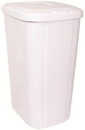 Hefty Touch-Lid 13.3-Gallon Trash Can, White