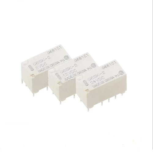 Relé G6SK-2 con capacidad de 5A para control estable de energía en 12V y 24V